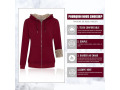 Sweat Deluxe Zip - bordeaux - femme