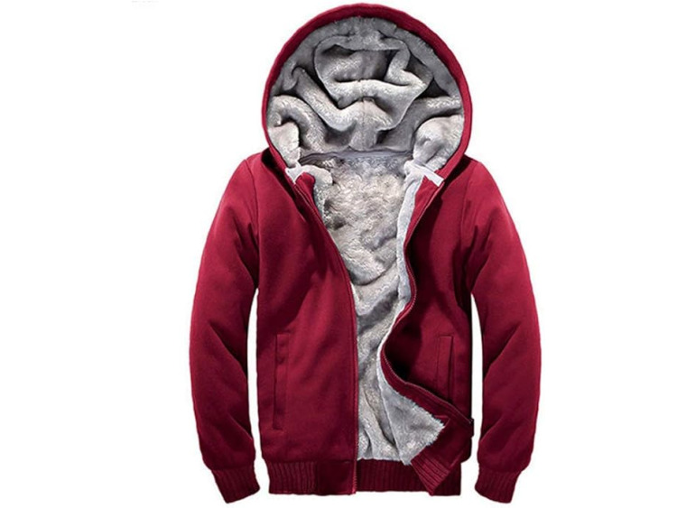 Sweat Deluxe Zip - bordeaux - homme